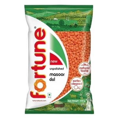 Fortune Red Lentils Pink Dal 1 kg (Masoor Dal Washed  - Unpolished)